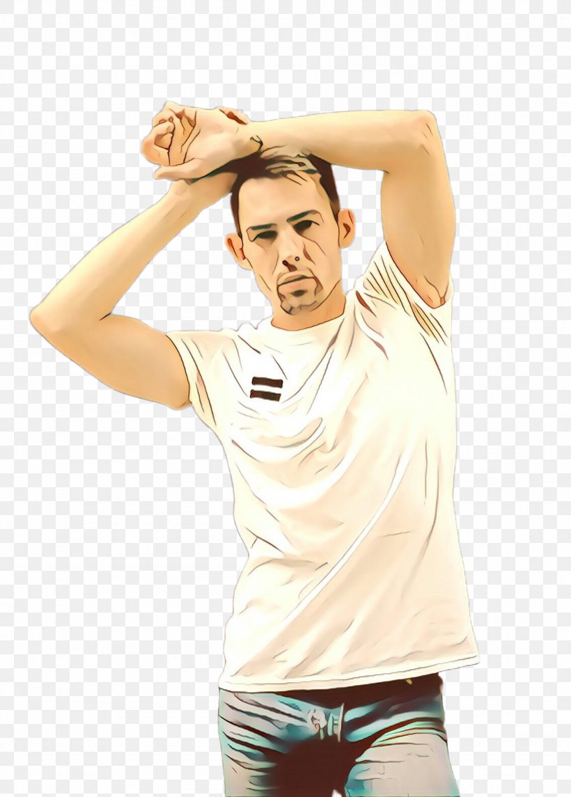 T-shirt Shoulder Arm Forehead Joint, PNG, 1692x2363px, Cartoon, Arm, Beige, Forehead, Gesture Download Free