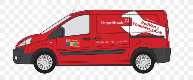 Heppelthwaite The Red Van Plumbers Car Compact Van, PNG, 1024x425px, Van, Automotive Design, Automotive Exterior, Bathroom, Boiler Download Free
