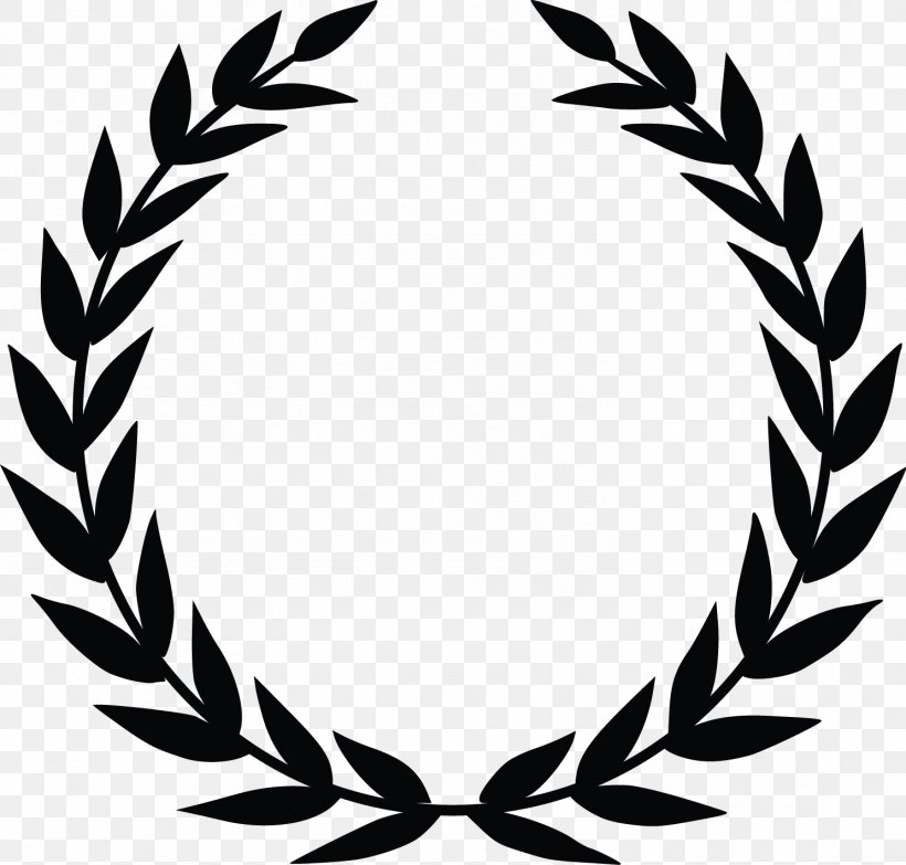 Laurel Wreath Olive Wreath Bay Laurel Clip Art, PNG, 1486x1420px, Laurel Wreath, Artwork, Bay Laurel, Black And White, Branch Download Free