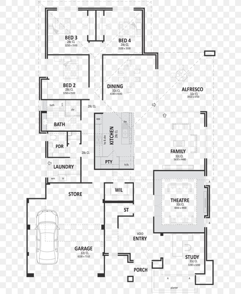 Paper Floor Plan Technical Drawing, PNG, 650x1000px, Paper, Area, Black And White, Diagram, Drawing Download Free