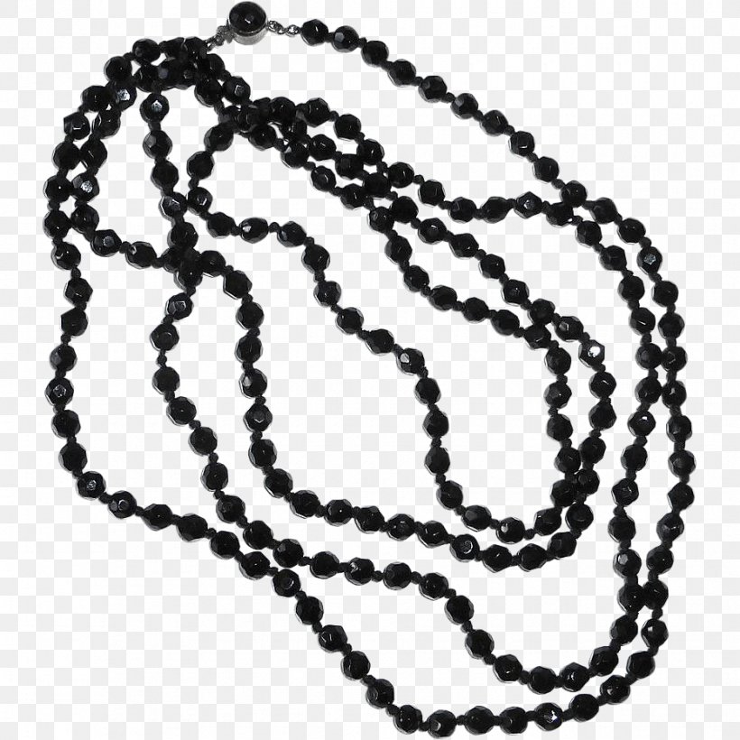 Prayer Beads Black Glass Bead Necklaces Jet, PNG, 930x930px, Bead, Body Jewelry, Chain, Drawing, Facet Download Free