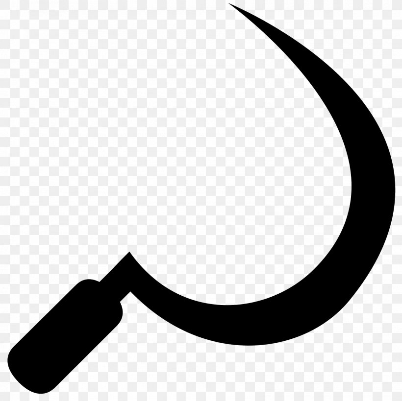 Hammer And Sickle Clip Art, PNG, 1600x1600px, Sickle, Black, Black And White, Crescent, Hammer And Sickle Download Free