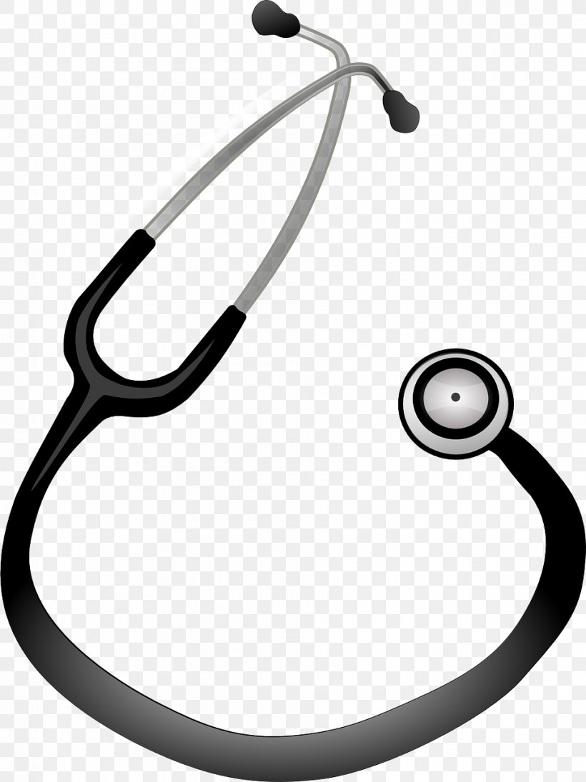 Stethoscope Medicine Physician Clip Art, PNG, 958x1280px, Stethoscope, Auscultation, Black And White, Body Jewelry, Heart Download Free