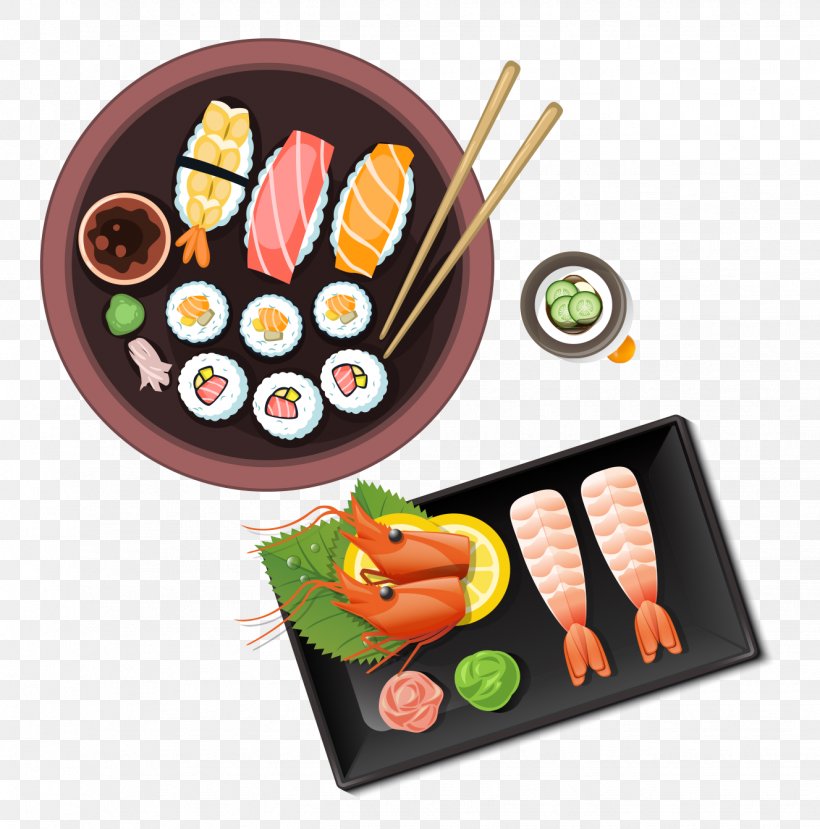 Sushi Japanese Cuisine Meal, PNG, 1327x1342px, Sushi, Asian Food, Chicken Meat, Chopsticks, Comfort Food Download Free