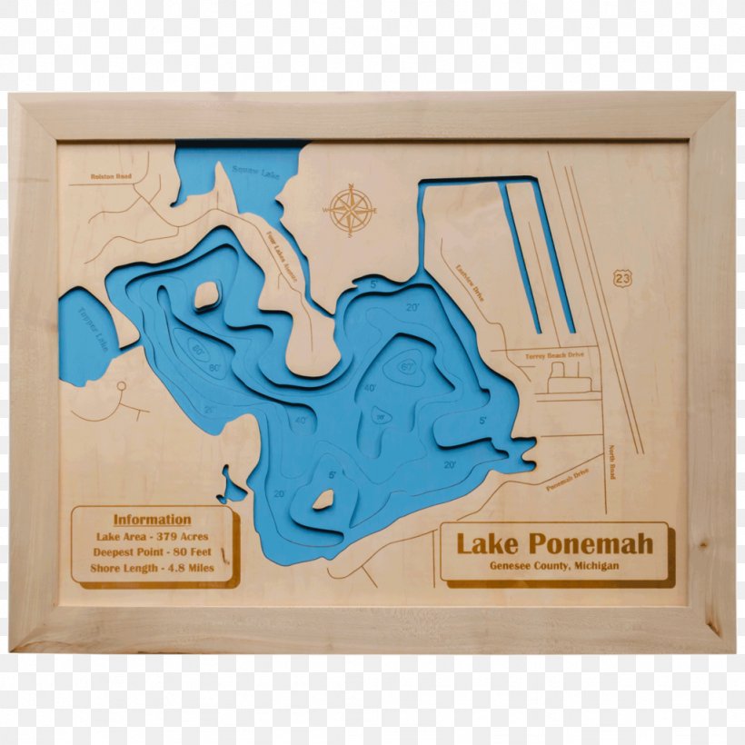 Wood Ya Shop Lake Ponemah Map Lake Orion, PNG, 1024x1024px, Wood Ya Shop, Acre, Cutting Boards, Fenton Township, Genesee County Michigan Download Free