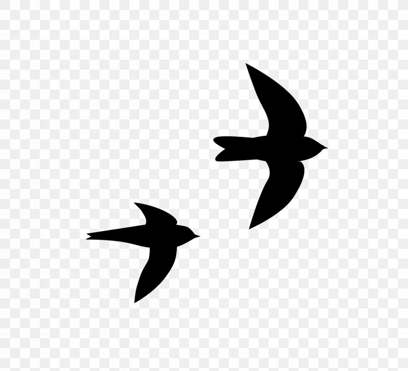 Bird Beak Swifts Silhouette Clip Art, PNG, 1200x1093px, Bird, Beak, Blackandwhite, European Swallow, Family Download Free