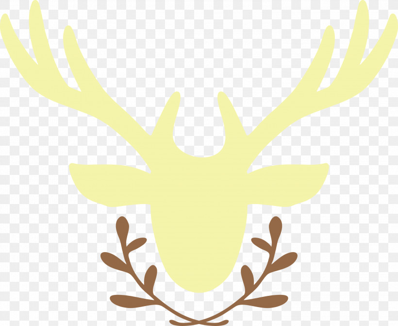 Reindeer, PNG, 2999x2457px, Reindeer, Antler, Yellow Download Free