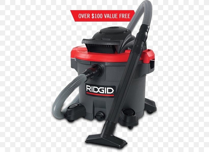 Tool Vacuum Cleaner RIDGID RV2400HF, PNG, 427x599px, Tool, Caster, Centrifugal Fan, Cleaner, Cleaning Download Free