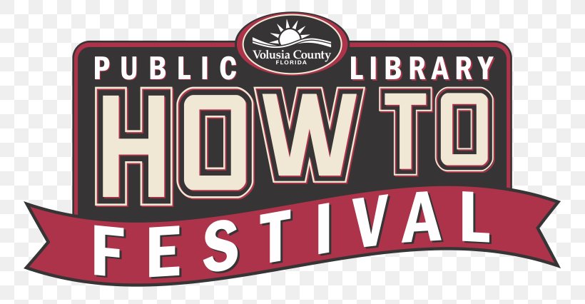 Logo Volusia County, Florida Volusia County Public Library Brand Font, PNG, 811x426px, Logo, Brand, Festival, Label, Maroon Download Free