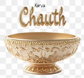 Karva Chauth - Decorative Karva Chauth Bowl PNG