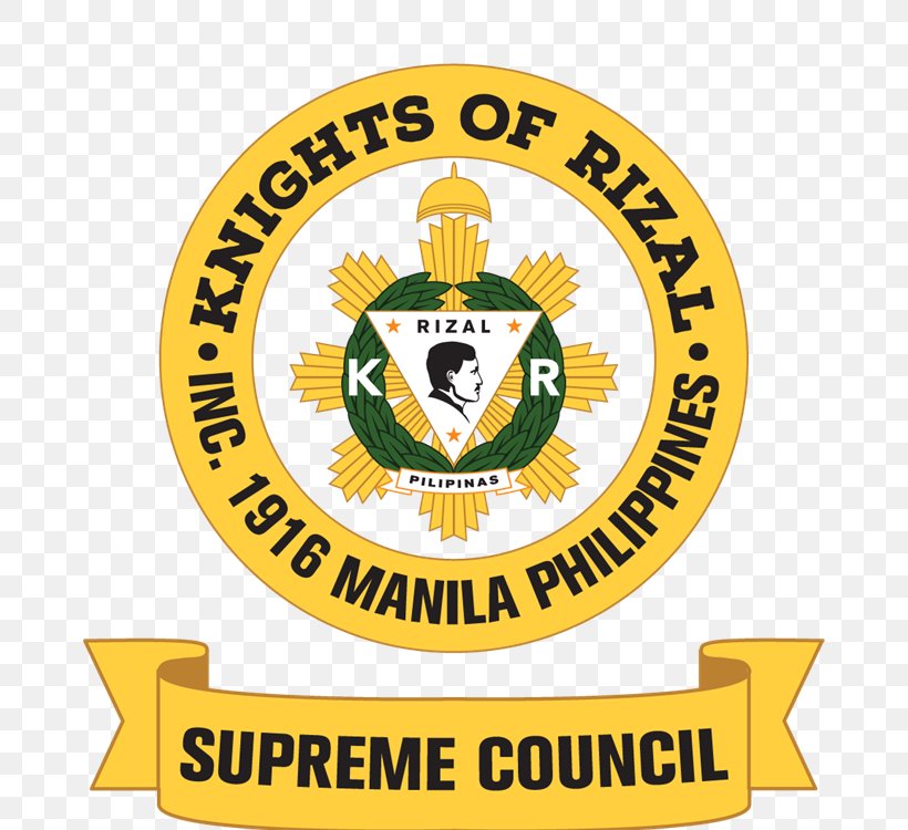 Knights Of Rizal Organization Manila Logo, PNG, 784x750px, 30 December, Rizal, Area, Badge, Brand Download Free