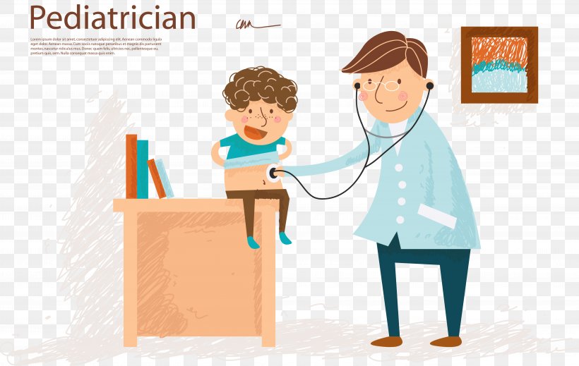 Physician Pediatrics Child Medicine, PNG, 5614x3560px, Physician, Child, Clip Art, Communication, Conversation Download Free