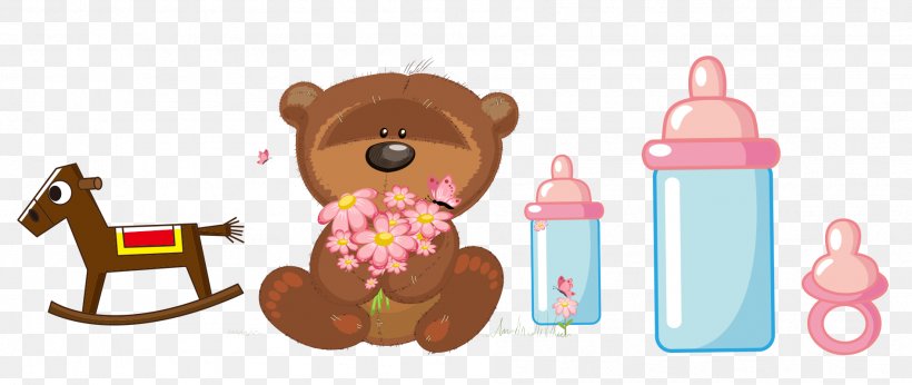 Bear Toy, PNG, 1893x800px, Watercolor, Cartoon, Flower, Frame, Heart Download Free