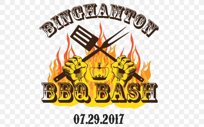 Binghamton Logo Brand Font Barbecue, PNG, 512x512px, Binghamton, Barbecue, Brand, Logo, Orange Download Free