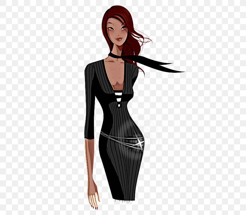 Clothing Black Dress Sleeve Little Black Dress, PNG, 715x715px, Clothing, Black, Cocktail Dress, Dress, Little Black Dress Download Free