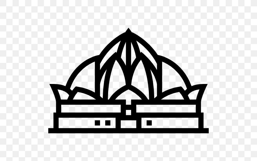 Lotus Temple Temple Of The Tooth Clip Art, PNG, 512x512px, Lotus Temple, Area, Artwork, Black And White, Brand Download Free