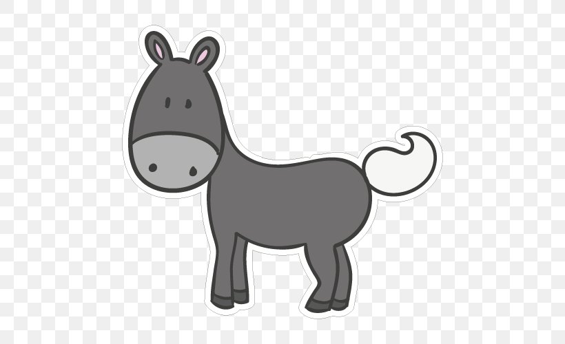 Mule Donkey Drawing Animation Clip Art, PNG, 500x500px, Mule, Animal Figure, Animation, Carnivoran, Cartoon Download Free