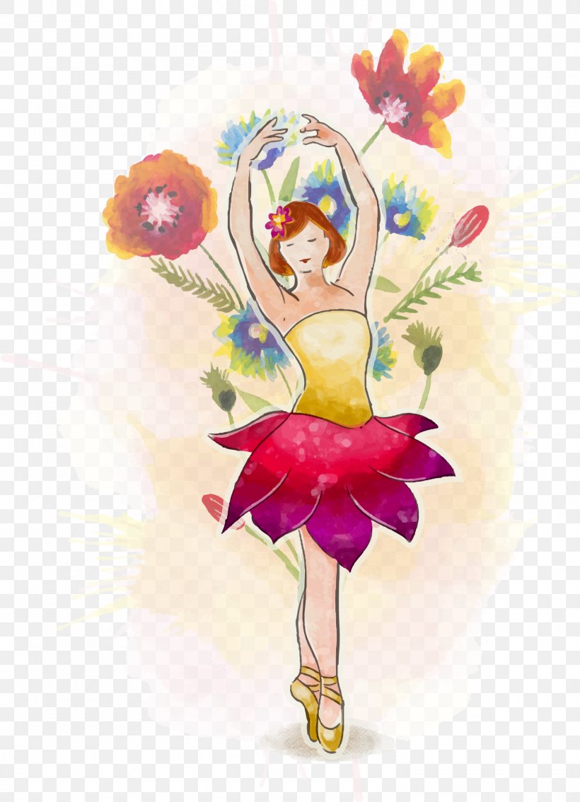 Ballet Dancer Drawing, PNG, 1600x2213px, Watercolor, Cartoon, Flower, Frame, Heart Download Free