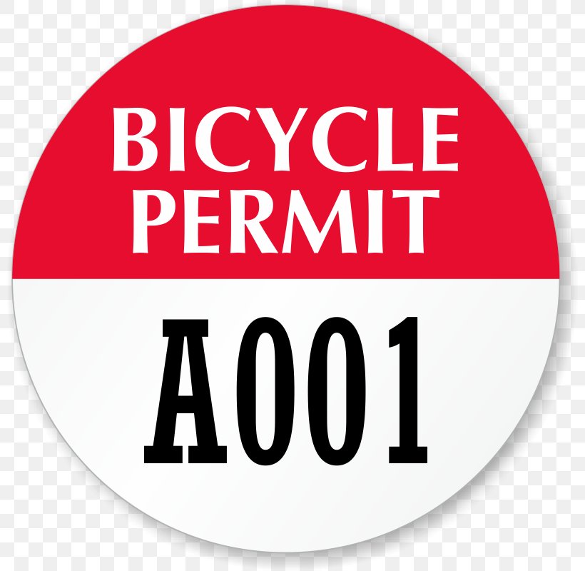 Sticker Bicycle License Disabled Parking Permit, PNG, 800x800px, Sticker, Area, Bicycle, Bike Registry, Brand Download Free