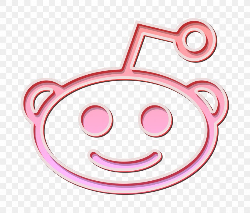 Media Icon Reddit Icon Social Icon, PNG, 1238x1056px, Media Icon, Emoticon, Pink, Reddit Icon, Smile Download Free