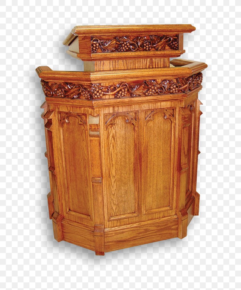 Pulpit Southeast Church Furniture Southeast Church Furniture Wood Stain, PNG, 698x986px, Pulpit, Antique, Carving, Chiffonier, Church Download Free