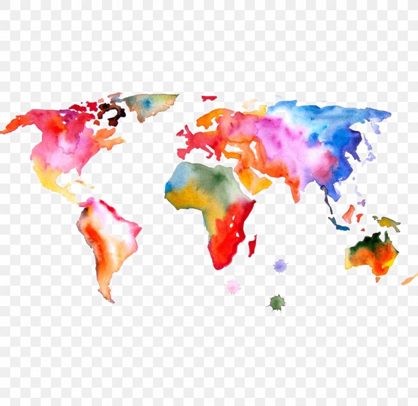 World Map Watercolor Painting, PNG, 1029x1000px, World Map, Abstract Art, Art, Art Museum, Canvas Download Free