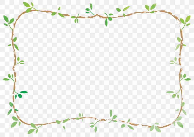 Branches And Leaves Frame, PNG, 842x595px, Twig, Area, Border, Branch, Color Download Free