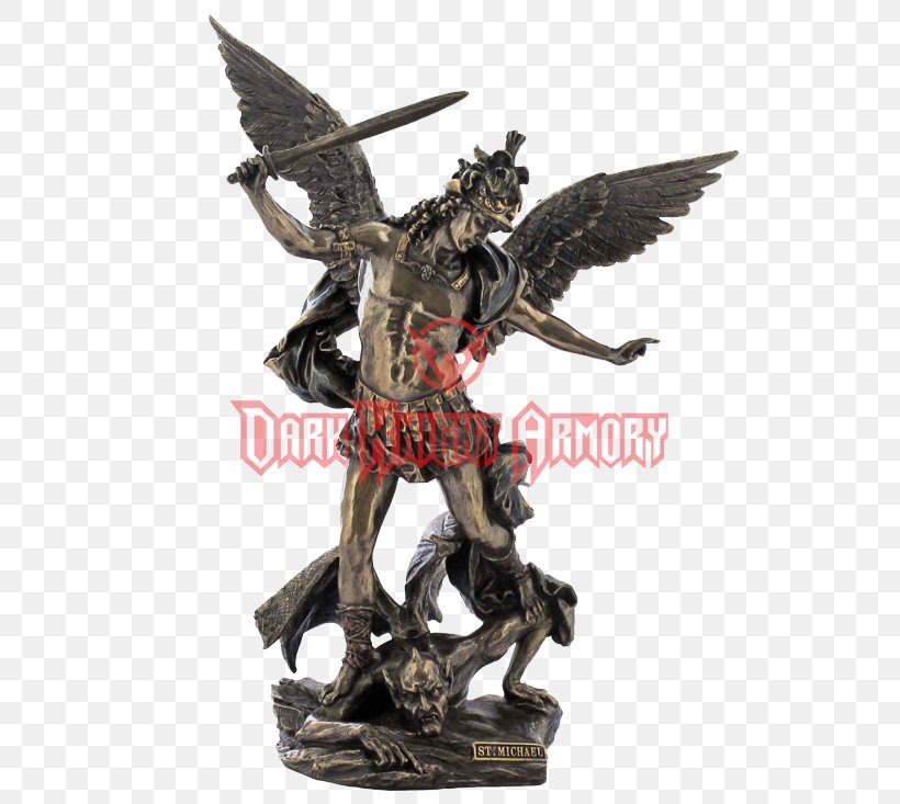 Michael Lucifer Gabriel Sculpture Statue, PNG, 733x733px, Michael, Action Figure, Angel, Archangel, Art Download Free