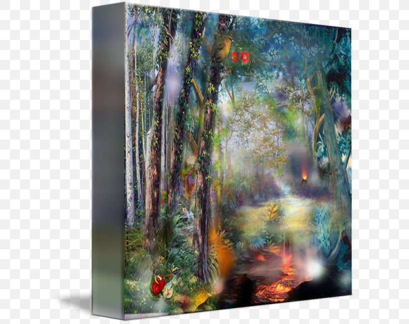 Painting Forest Biome Tree Modern Art, PNG, 606x650px, Painting, Art, Biome, Ecosystem, Forest Download Free