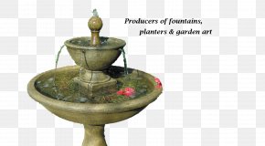 Landscape Fountains - Art Exhibition Fountain Garden Flowerpot PNG