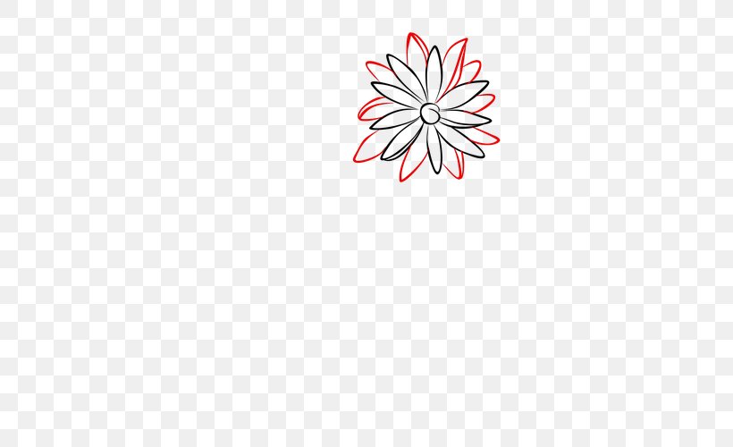 Petal Drawing Clip Art Flower How-to, PNG, 500x500px, Petal, Area, Chrysanthemum, Drawing, Flower Download Free