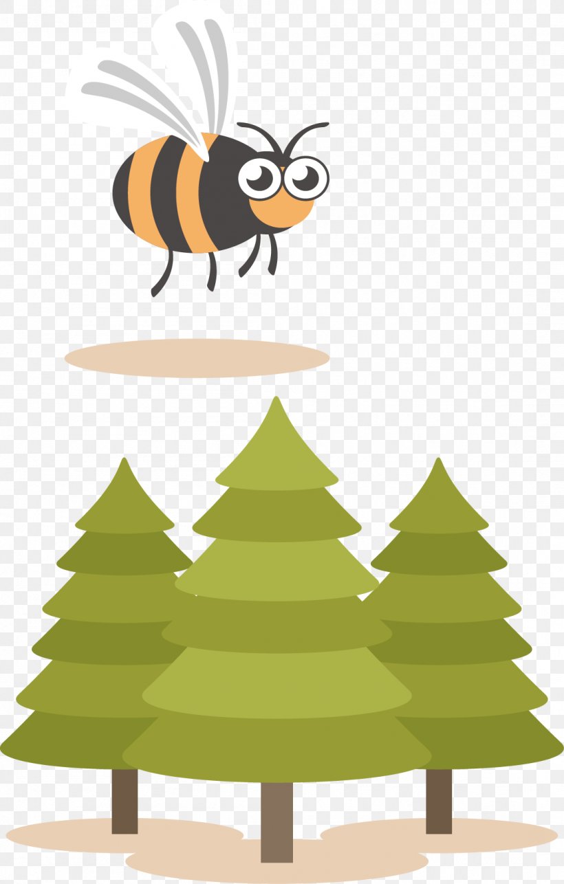 Bee Euclidean Vector Clip Art, PNG, 1103x1731px, Bee, Beak, Bird, Bird Of Prey, Christmas Decoration Download Free