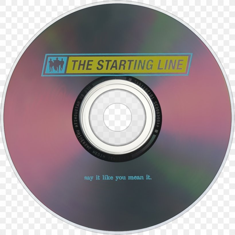Compact Disc The Starting Line Say It Like You Mean It Based On A True Story Album, PNG, 1000x1000px, Watercolor, Cartoon, Flower, Frame, Heart Download Free