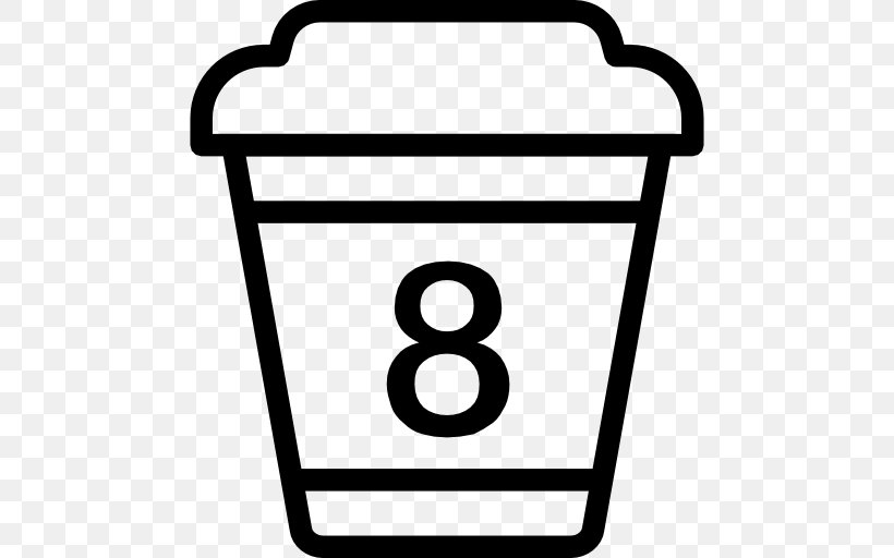Cup Icon, PNG, 512x512px, Black And White, Area, Rectangle, Sign Download Free