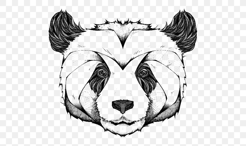 Giant Panda Printmaking Drawing Art Illustration, PNG, 564x486px, Giant Panda, Art, Artist, Bear, Big Cats Download Free