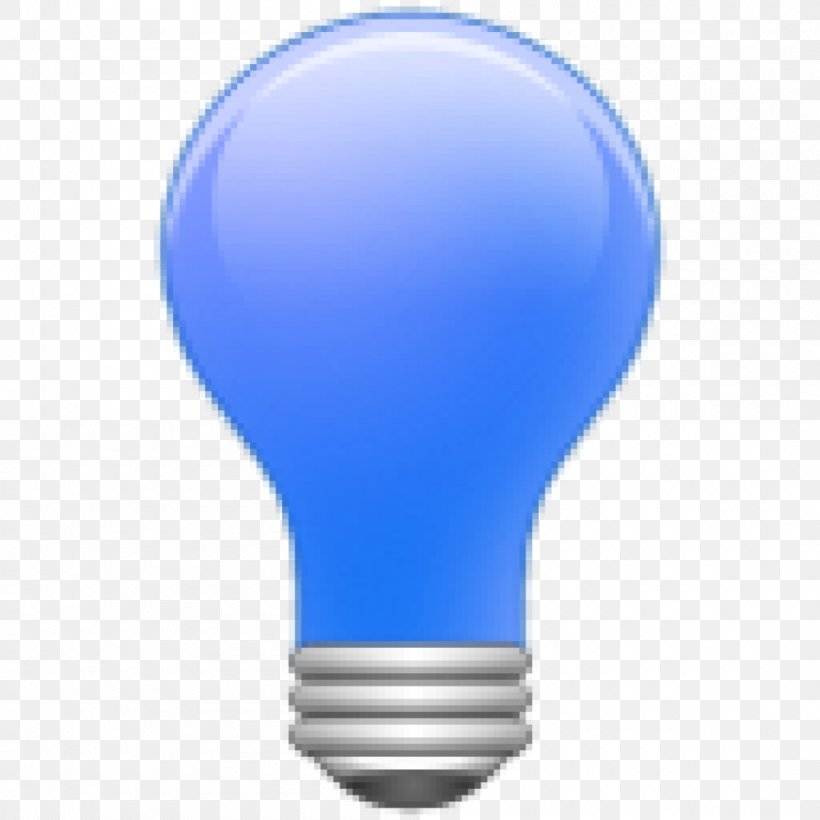 Incandescent Light Bulb Idea, PNG, 1000x1000px, Light, Blue, Electric Blue, Idea, Incandescent Light Bulb Download Free