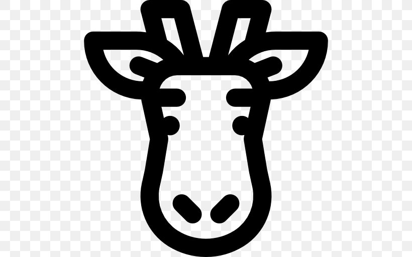 Giraffe Reindeer Animal, PNG, 512x512px, Giraffe, Animal, Antler, Artwork, Black And White Download Free