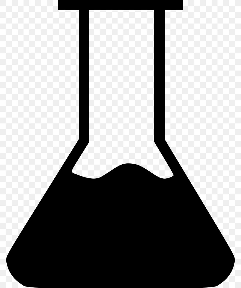 Laboratory Flasks Beaker Chemistry Erlenmeyer Flask, PNG, 780x980px, Laboratory, Beaker, Black, Black And White, Chemielabor Download Free