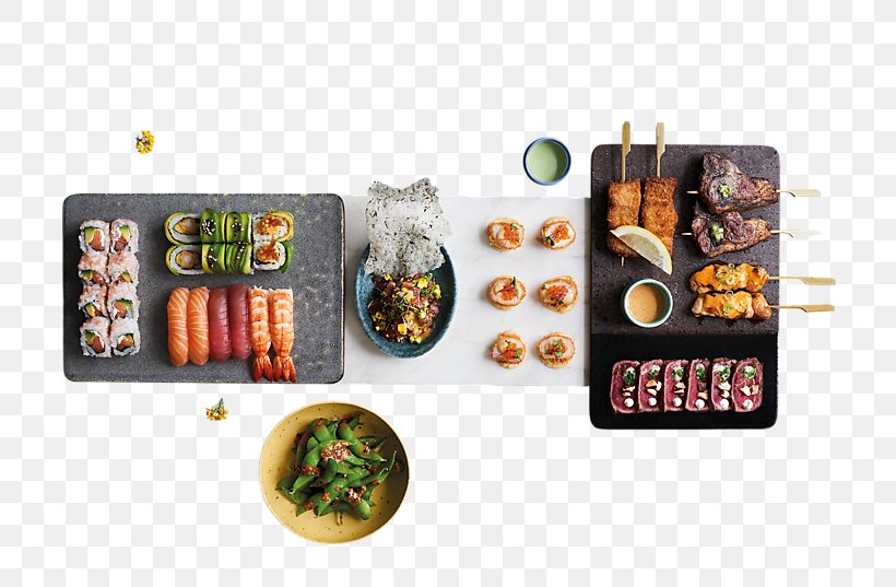 Sticks'n'Sushi Yakitori Asian Cuisine Japanese Cuisine, PNG, 716x537px, Sushi, Asian Cuisine, Asian Food, Bacon Roll, Cuisine Download Free