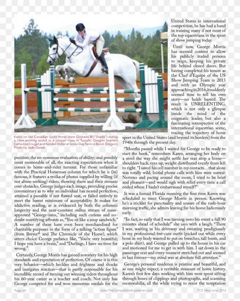 Cheval De Sport Canadien Stallion Tumalo Mare Sport Horse, PNG, 960x1203px, Cheval De Sport Canadien, Animal, Equestrian, George H Morris, Horse Download Free