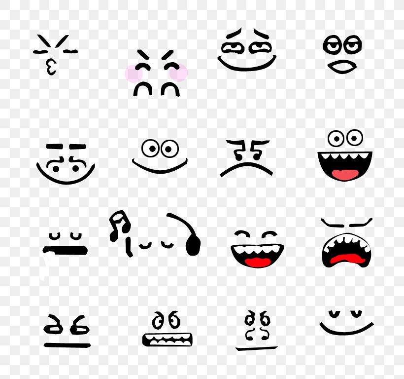 Facial Expression Face Smile Mouth Drawing, PNG, 768x768px, Facial Expression, Area, Black And White, Caricature, Cartoon Download Free