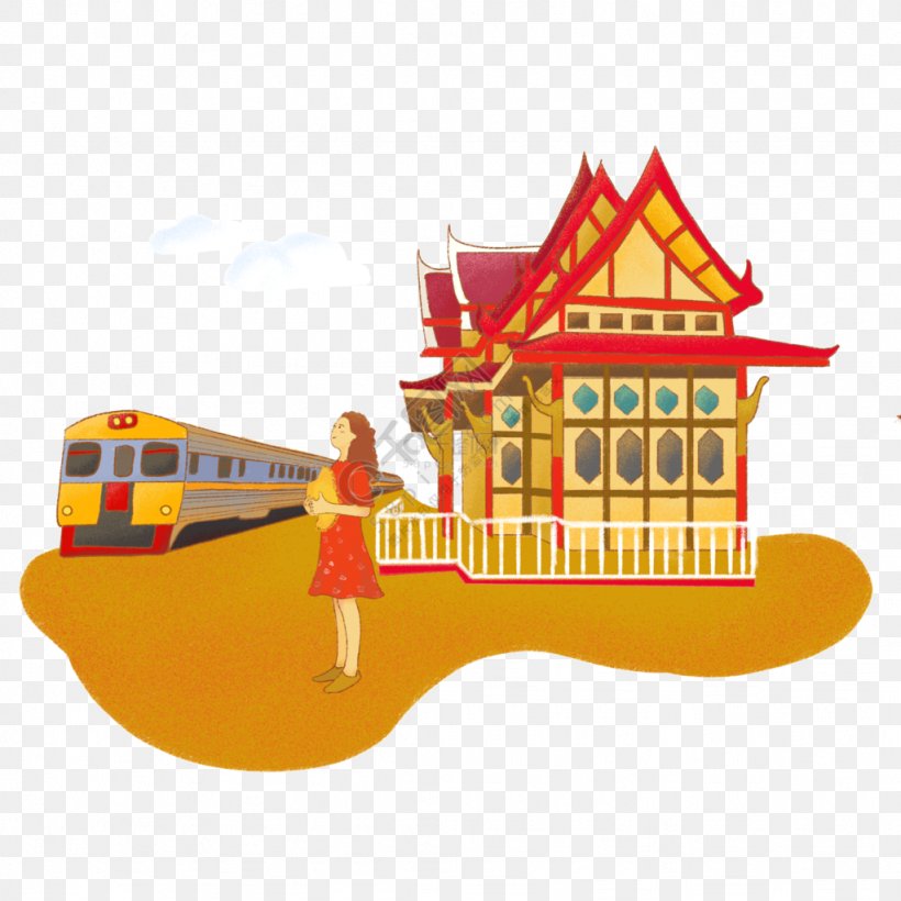 Travel City, PNG, 1024x1024px, Train, City, Hua Hin, Landmark, Playground Download Free