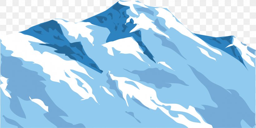 Mount Everest Mountain Euclidean Vector Illustration, PNG, 1990x1001px, Mount Everest, Art, Blue, Climbing, Drawing Download Free