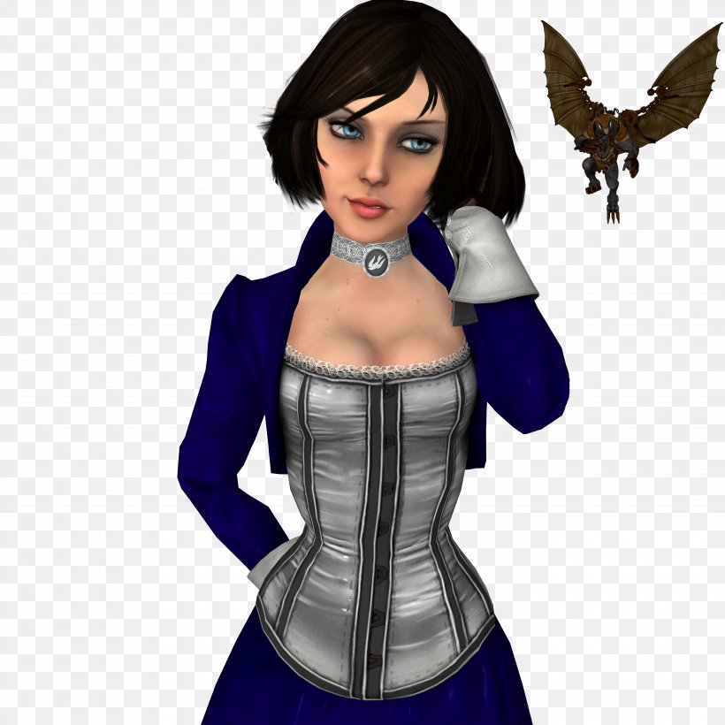 BioShock Infinite BioShock 2 Elizabeth Telegram Sticker, PNG, 5600x5600px, Watercolor, Cartoon, Flower, Frame, Heart Download Free