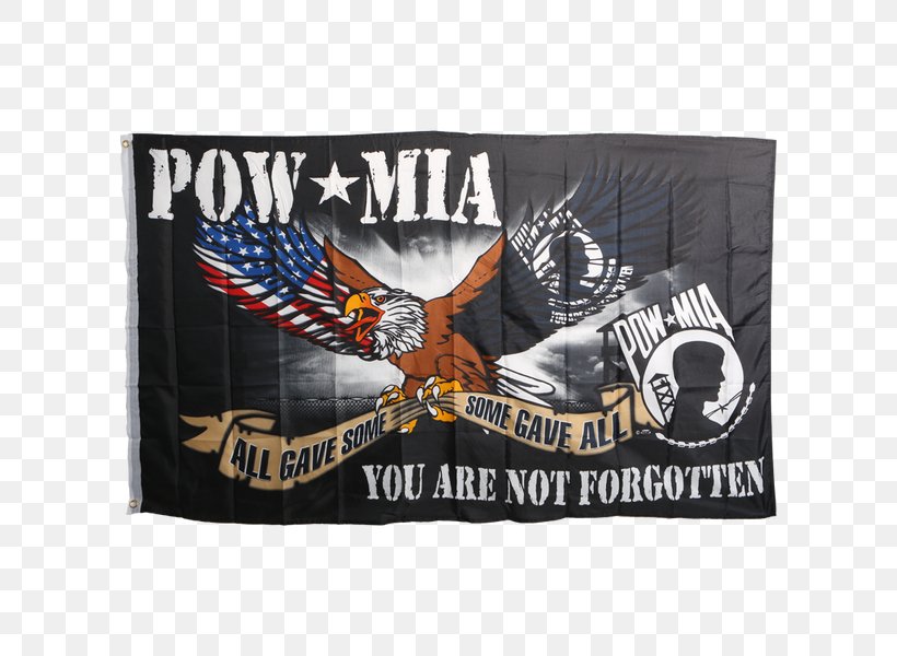 National League Of Families POW/MIA Flag Missing In Action Prisoner Of War T-shirt, PNG, 600x600px, Flag, Brand, Collar, Cotton, Grommet Download Free