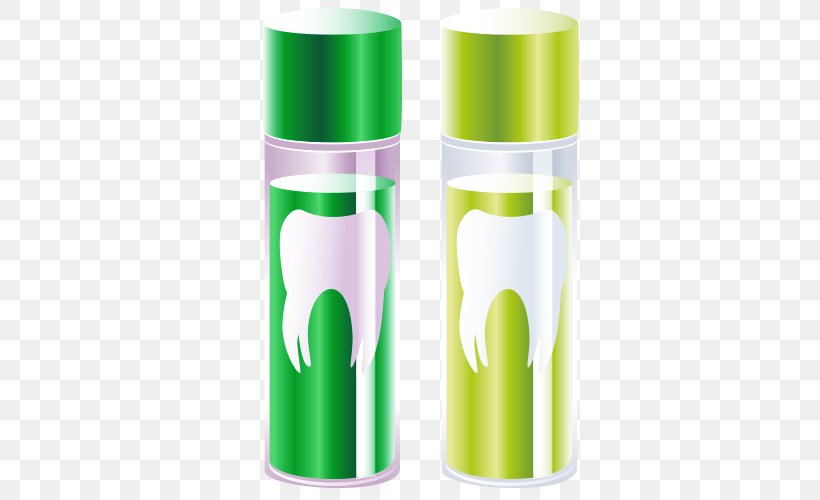 Tooth Bottle Cartoon, PNG, 500x500px, Tooth, Bottle, Cartoon, Cup, Cylinder Download Free