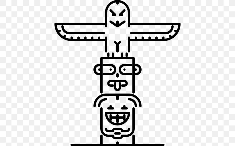 Totem Pole Clip Art, PNG, 512x512px, Totem Pole, Area, Art, Black, Black And White Download Free