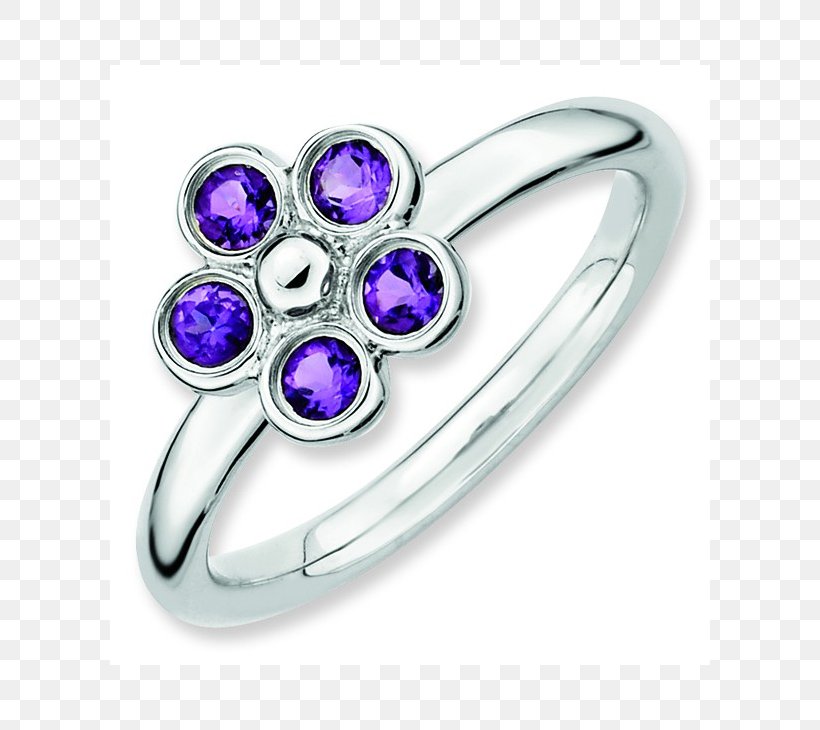 Amethyst Ring Silver Jewellery Purple, PNG, 730x730px, Amethyst, Body Jewellery, Body Jewelry, Fashion Accessory, Flower Download Free