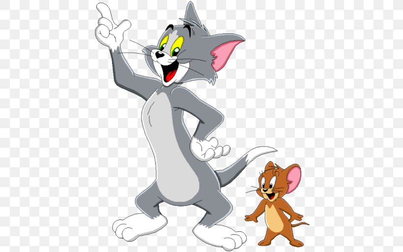 Tom Cat Jerry Mouse Tom And Jerry Film, PNG, 512x512px, Watercolor, Cartoon, Flower, Frame, Heart Download Free
