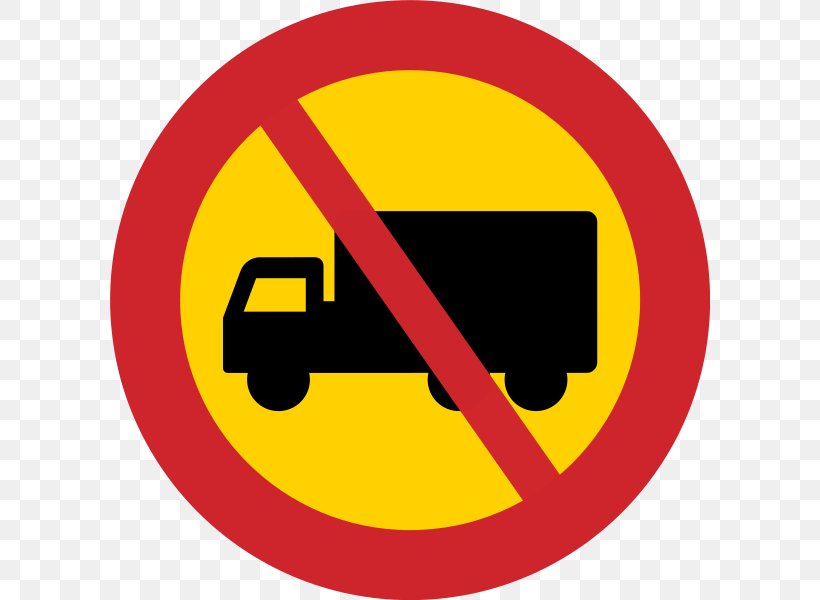 Truck Prohibitory Traffic Sign Motordrivet Fordon, PNG, 600x600px, Truck, Area, Brand, Light Truck, Logo Download Free